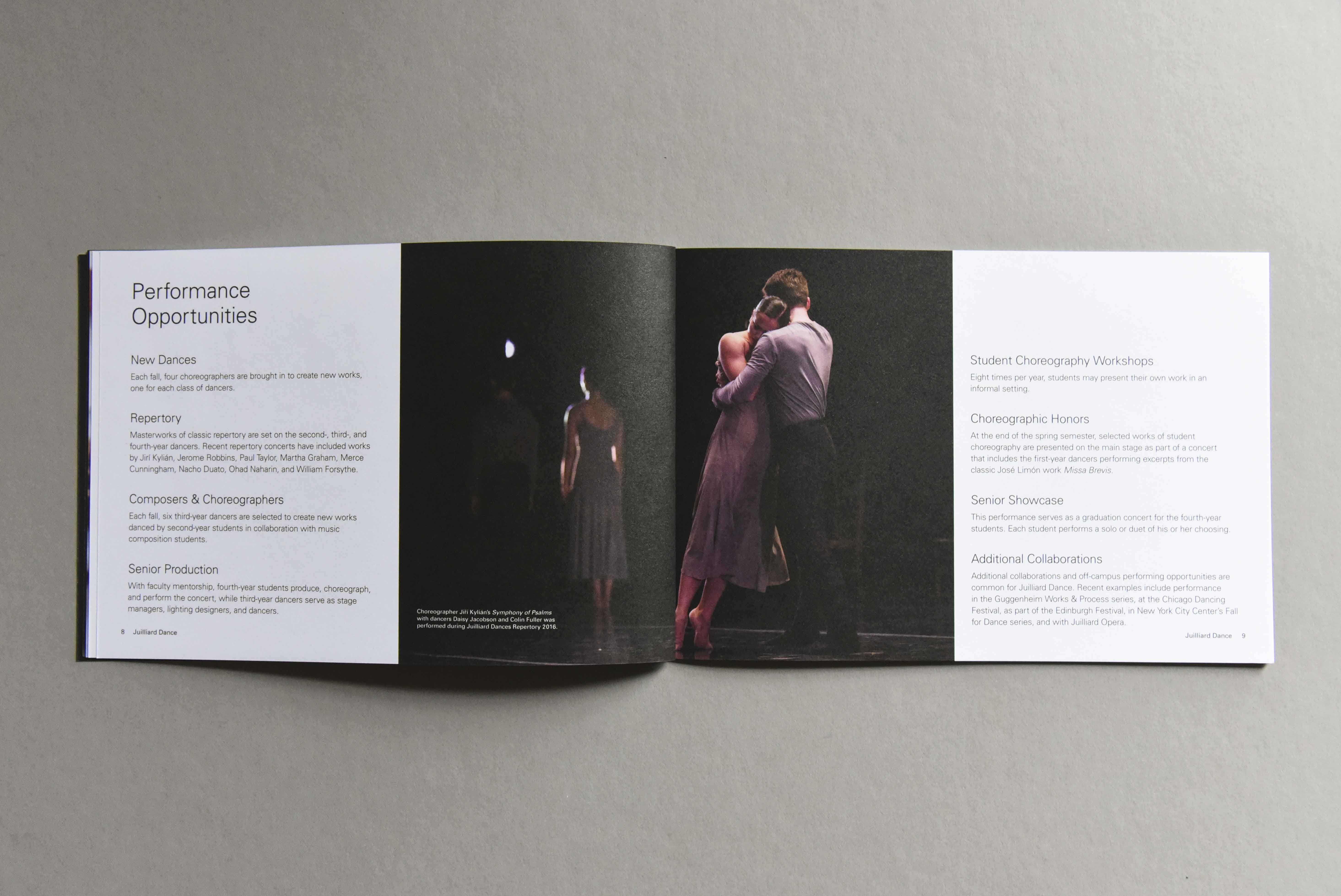 Juilliard Admissions Brochures